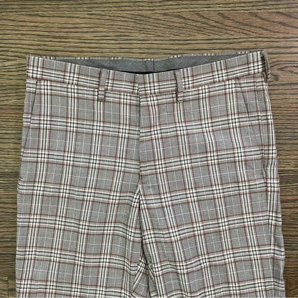 Murano Evan fit/extra slim fit gray plaid dress pants size 30x30 - Picture 2 of 5